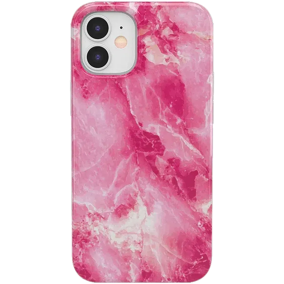 Pretty in Pink | Hot Pink Marble Case iPhone Case get.casely Classic iPhone 12 Mini
