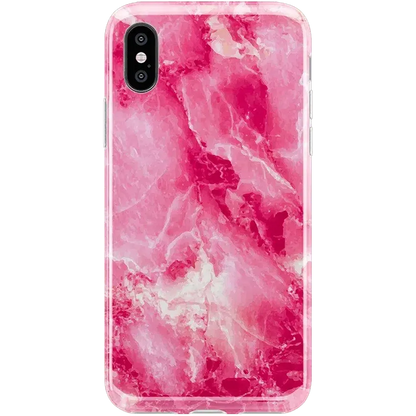 Pretty in Pink | Hot Pink Marble Case iPhone Case get.casely Classic iPhone X / XS