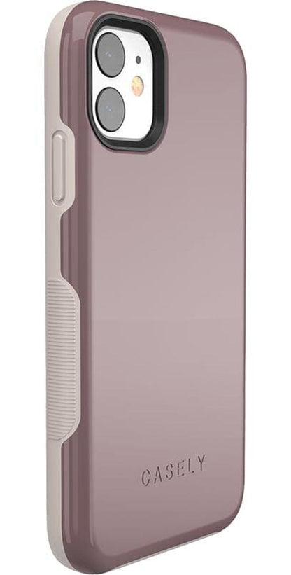 Purple Taupe on Nude | Ultra-Protective Bold Case iPhone Case get.casely