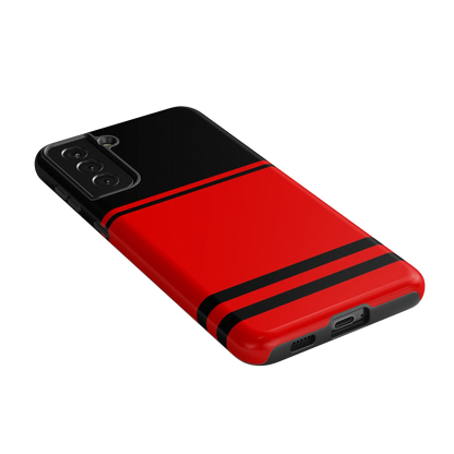 Storm Warning | Black & Red Stripes Case