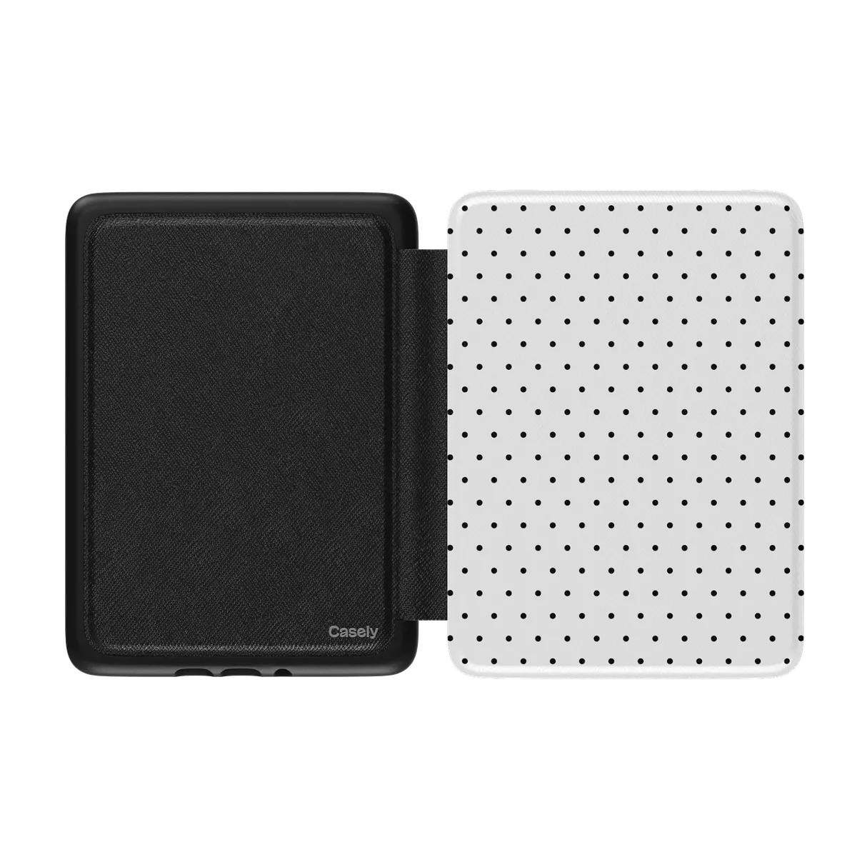 On the Dot | Black Polka Dot Kindle Case