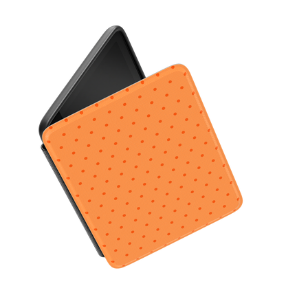 On the Dot | Orange Polka Dot Kindle Case