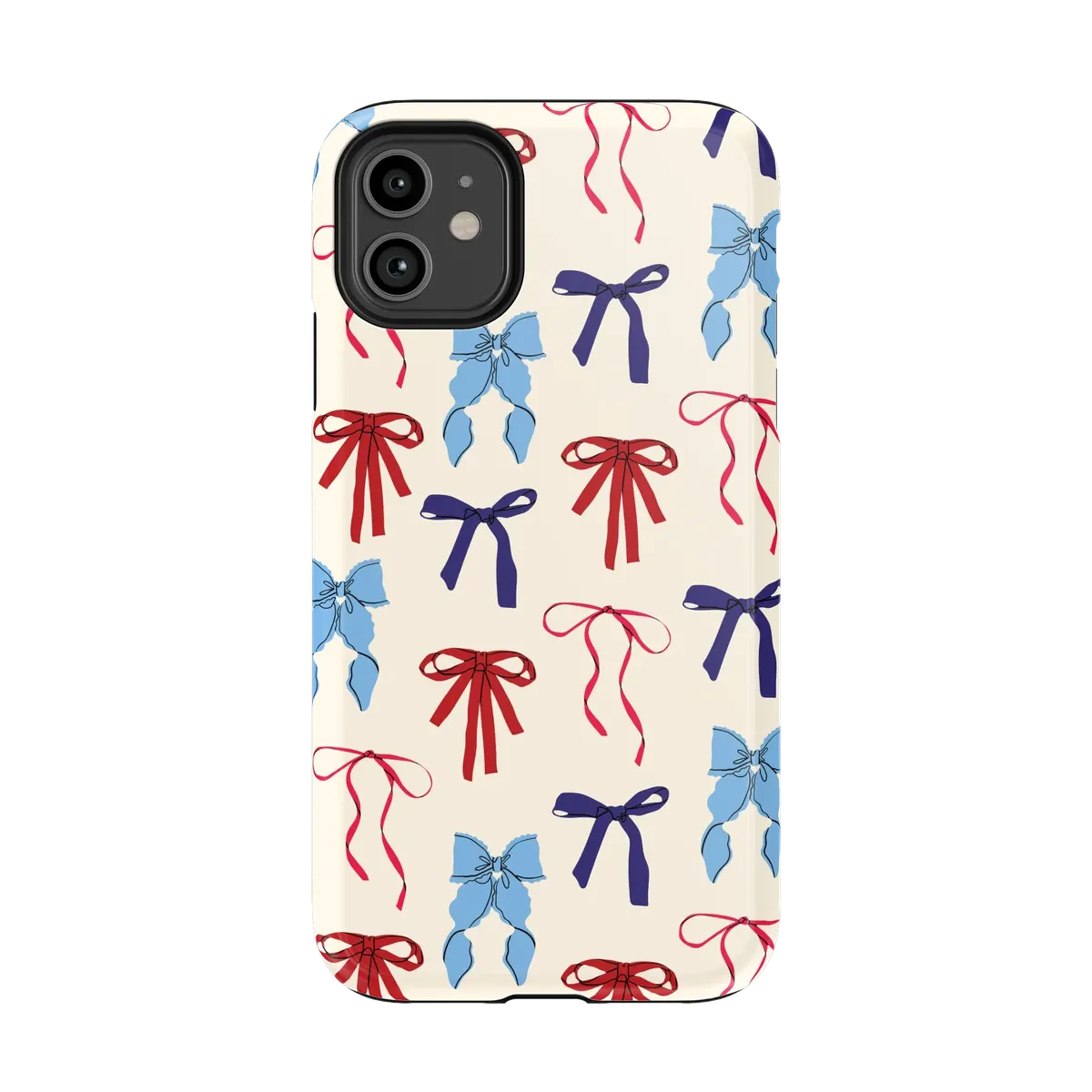 American Girlie | Red White & Blue Bows Case - iPhone 11