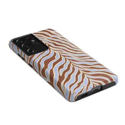 Untamed | Brown & Blue Zebra Case