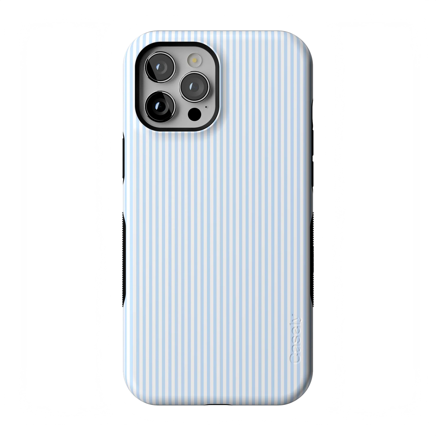 Stripes and the City | Light Blue Pinstripe Case - iPhone 12 Pro