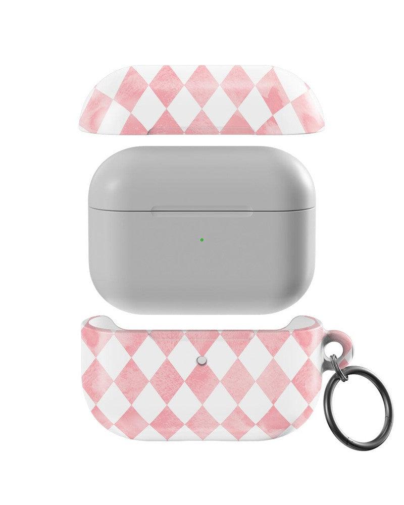 Queen of Diamonds | Pink Watercolor AirPods Case AirPods Case Casetry