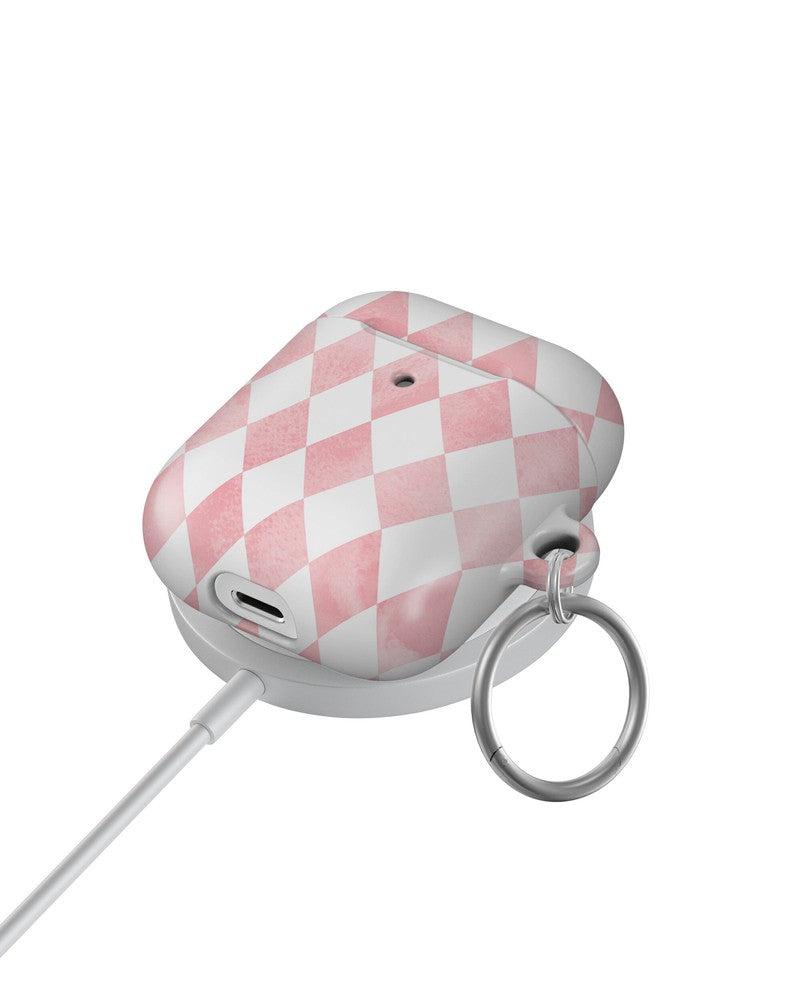 Queen of Diamonds | Pink Watercolor AirPods Case AirPods Case Casetry