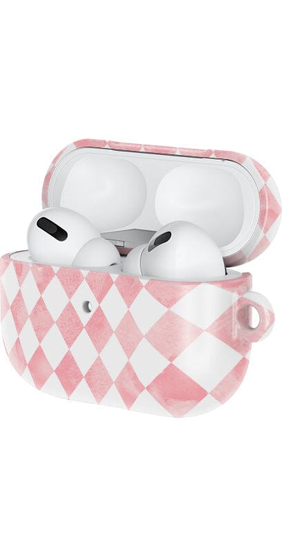 Queen of Diamonds | Pink Watercolor AirPods Case AirPods Case Casetry