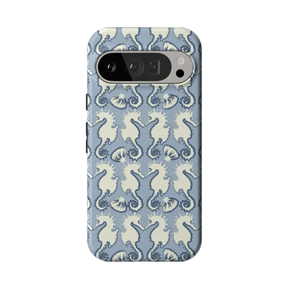 Seahorse Drift | Coastal Blues Case - Google Pixel 9 Pro