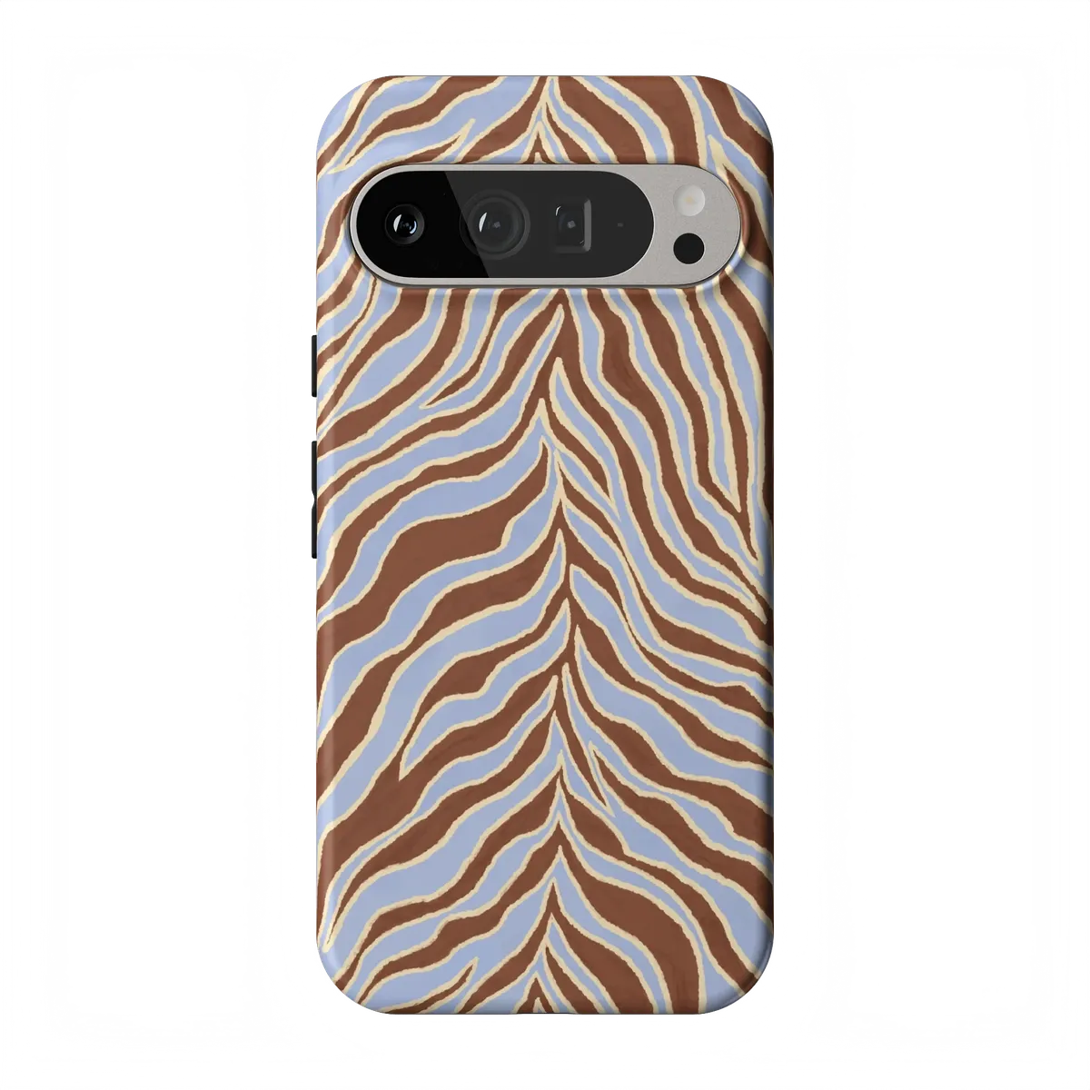 Untamed | Brown & Blue Zebra Case - Google Pixel 9 Pro XL
