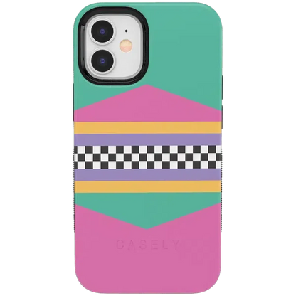 Rad Dad | 80's Colorblock Case iPhone Case get.casely Bold + MagSafe® iPhone 12