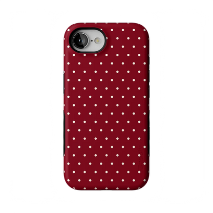 On the Dot | Maroon Polka Dot Case