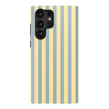 Coastline Stripes | Blue & Yellow Case - Galaxy S22 Ultra