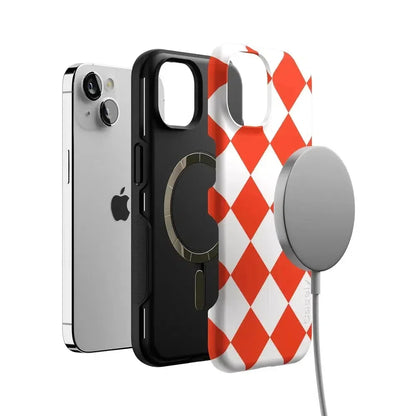 Red Checkerboard | High Contrast Design Case Phone Case Casetry