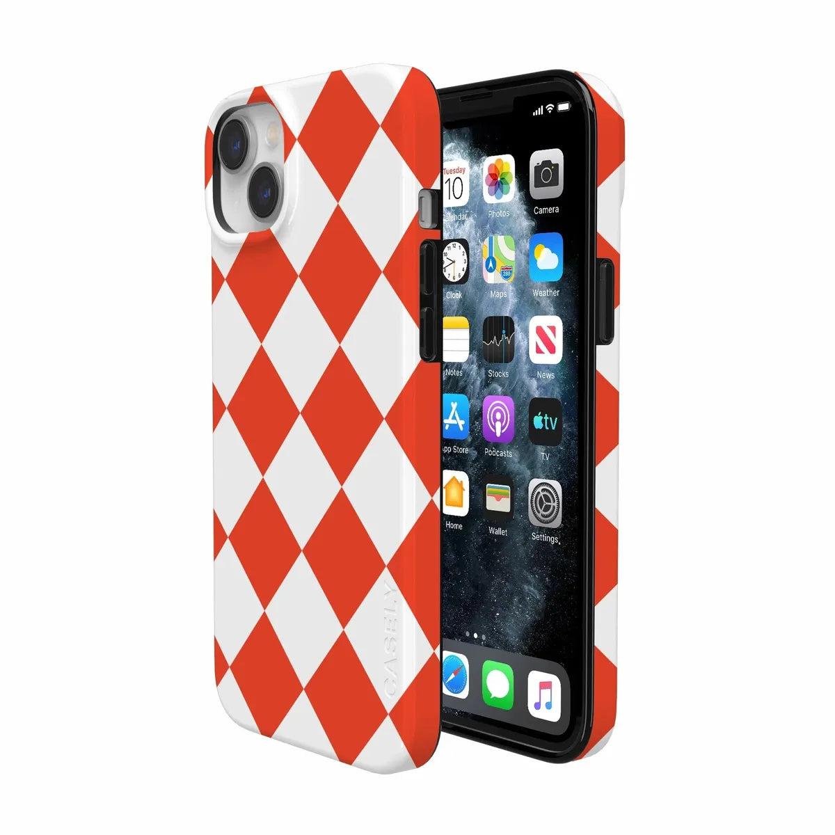 Red Checkerboard | High Contrast Design Case Phone Case Casetry