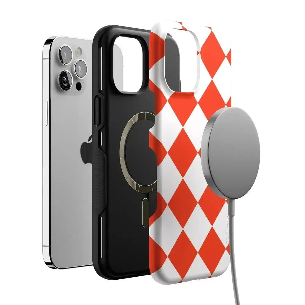 Red Checkerboard | High Contrast Design Case Phone Case Casetry