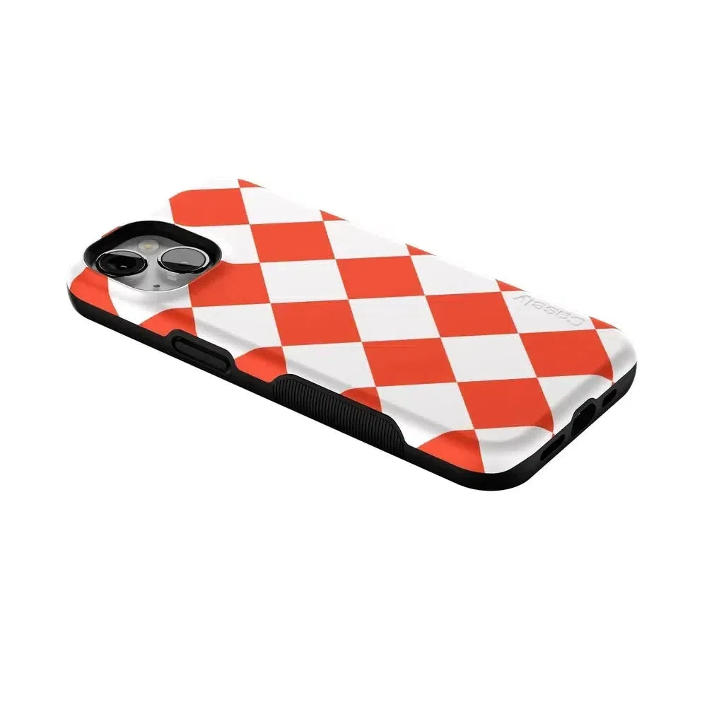 Red Checkerboard | High Contrast Design Case Phone Case Casetry