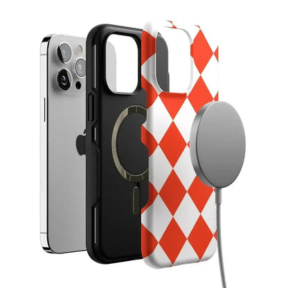 Red Checkerboard | High Contrast Design Case Phone Case Casetry