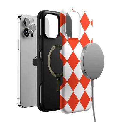 Red Checkerboard | High Contrast Design Case Phone Case Casetry