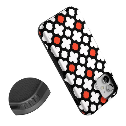 Red Lattice Tile | High Contrast Design Case Phone Case Casetry