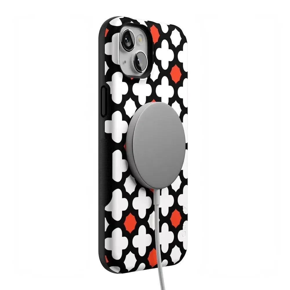 Red Lattice Tile | High Contrast Design Case Phone Case Casetry
