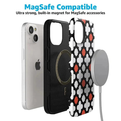 Red Lattice Tile | High Contrast Design Case Phone Case Casetry