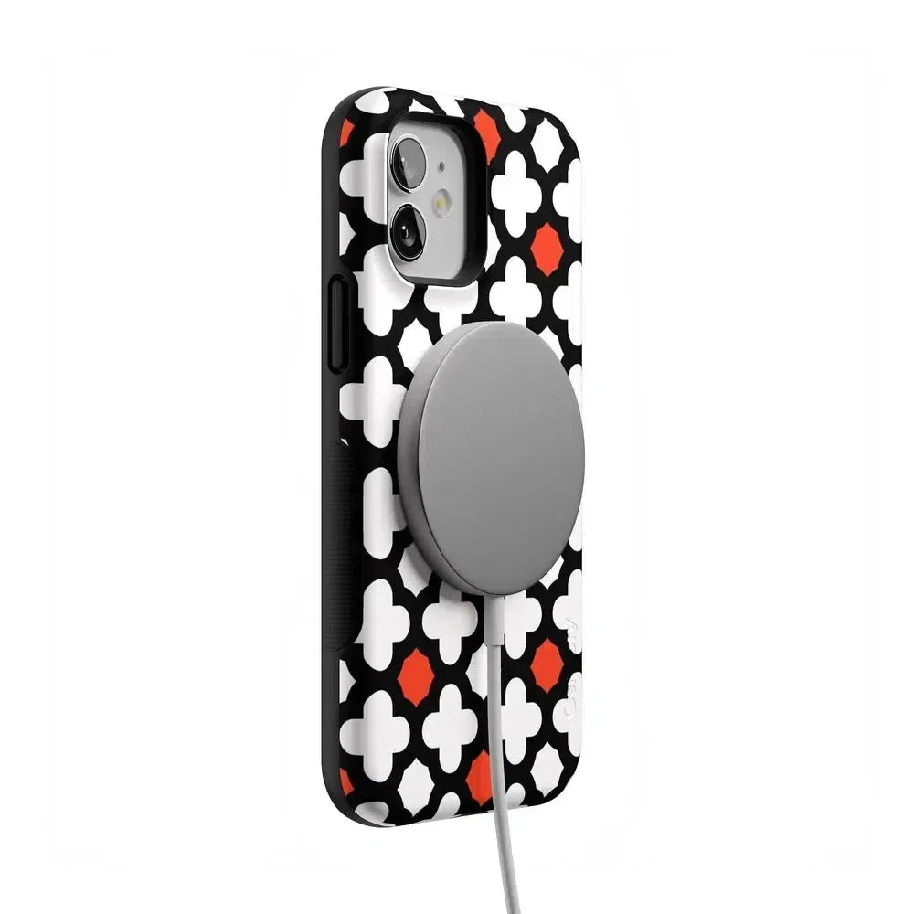 Red Lattice Tile | High Contrast Design Case Phone Case Casetry