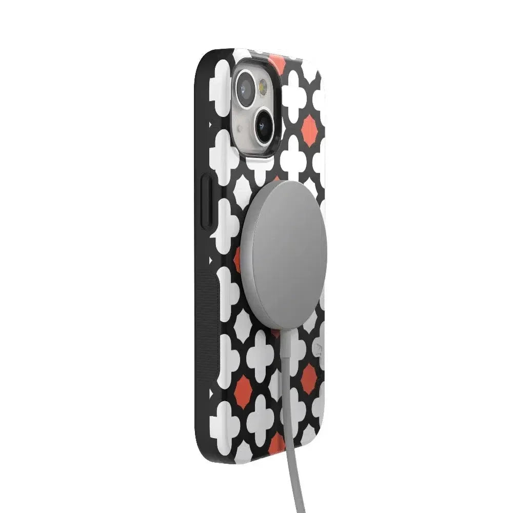 Red Lattice Tile | High Contrast Design Case Phone Case Casetry
