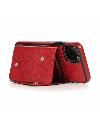 Red Vegan Leather | Wallet Case iPhone Case get.casely