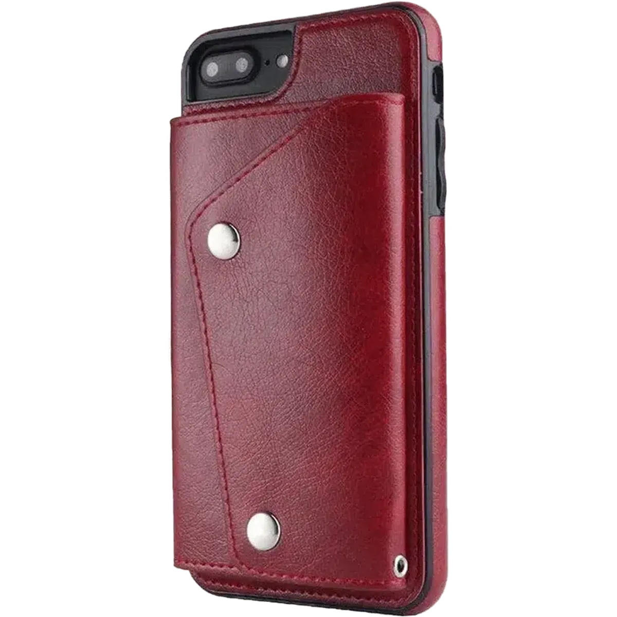 Red Vegan Leather | Wallet Case iPhone Case get.casely