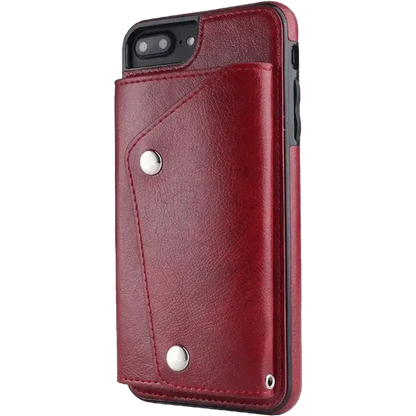 Red Vegan Leather | Wallet Case iPhone Case get.casely