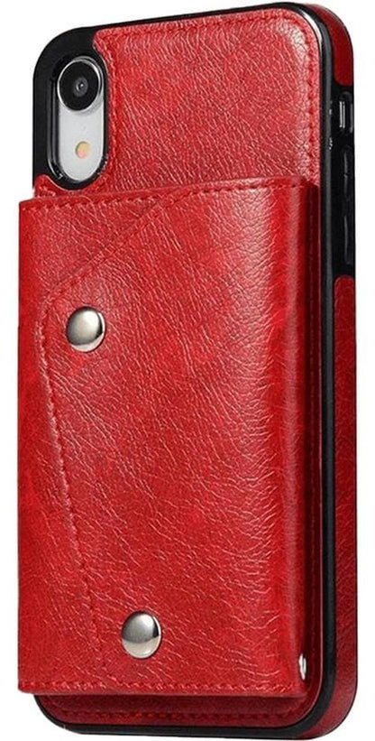 Red Vegan Leather | Wallet Case iPhone Case get.casely