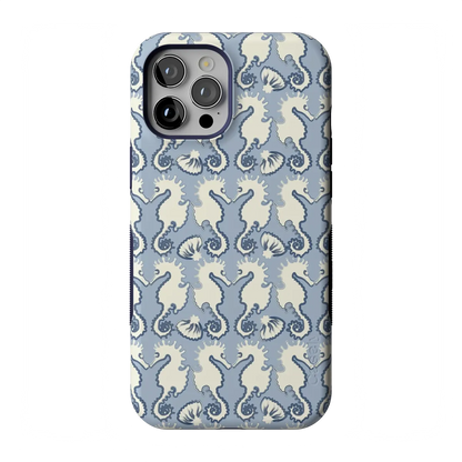 Seahorse Drift | Coastal Blues Case - iPhone 12 Pro