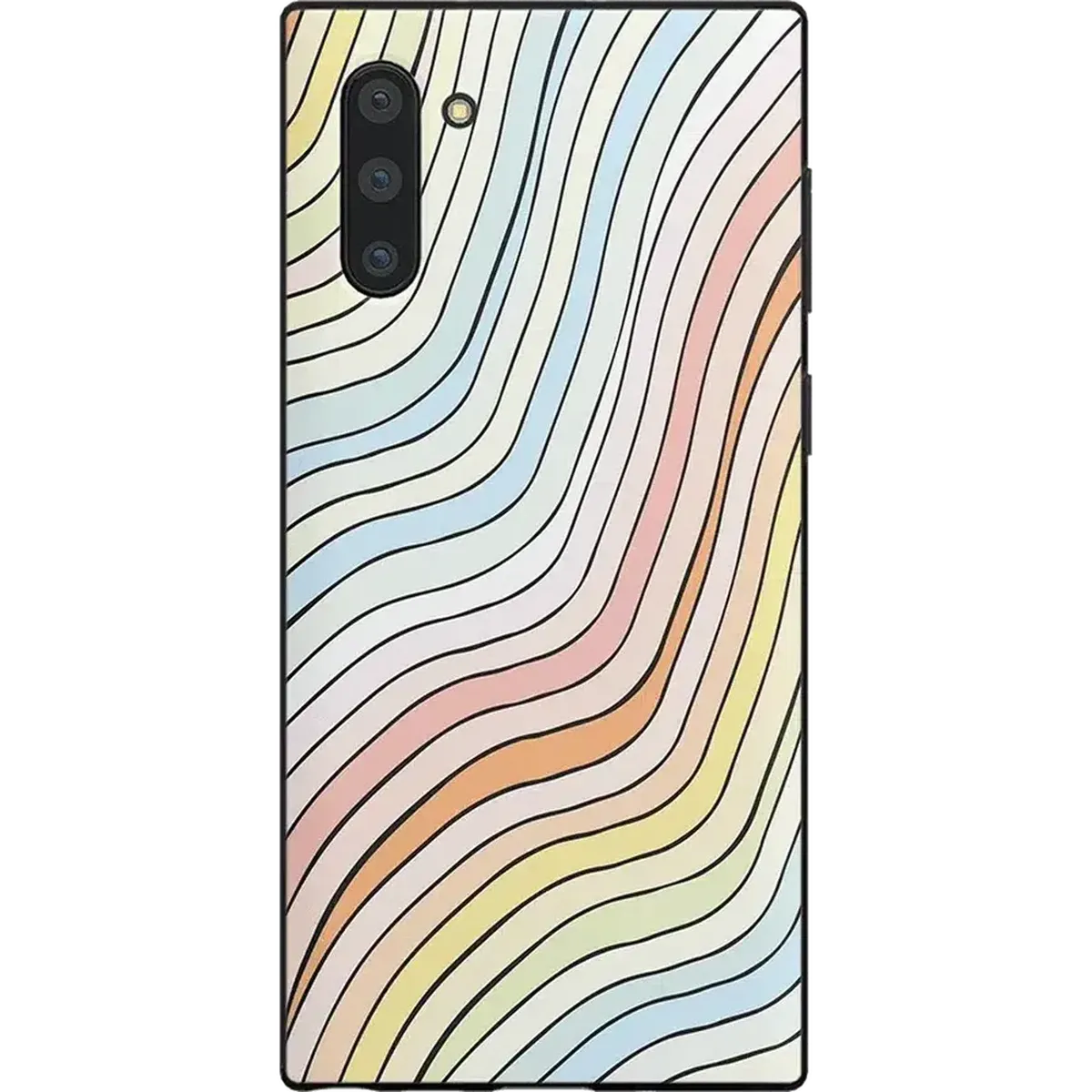 Ride The Wave | Pastel Rainbow Lined Samsung Case Samsung Case get.casely Classic Galaxy Note 10