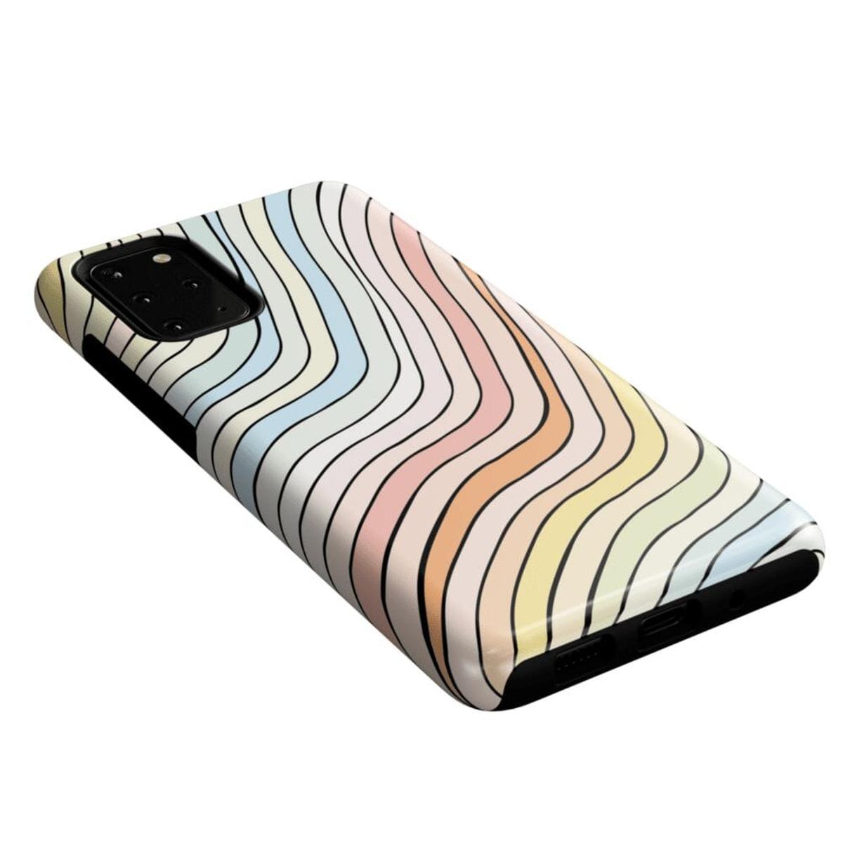 Ride The Wave | Pastel Rainbow Lined Samsung Case Samsung Case Casetry