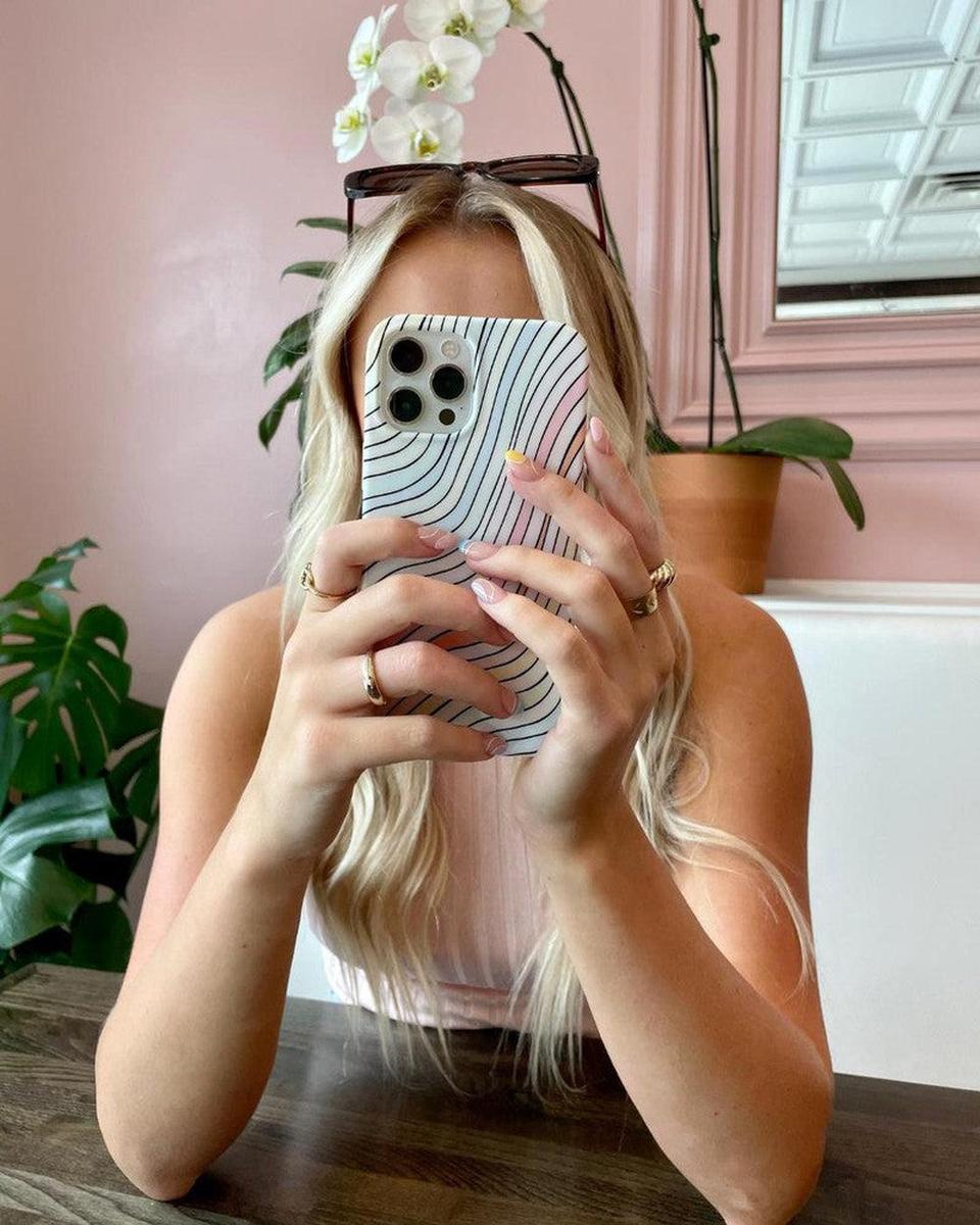 Ride The Wave | Pastel Rainbow Lined Samsung Case Samsung Case get.casely