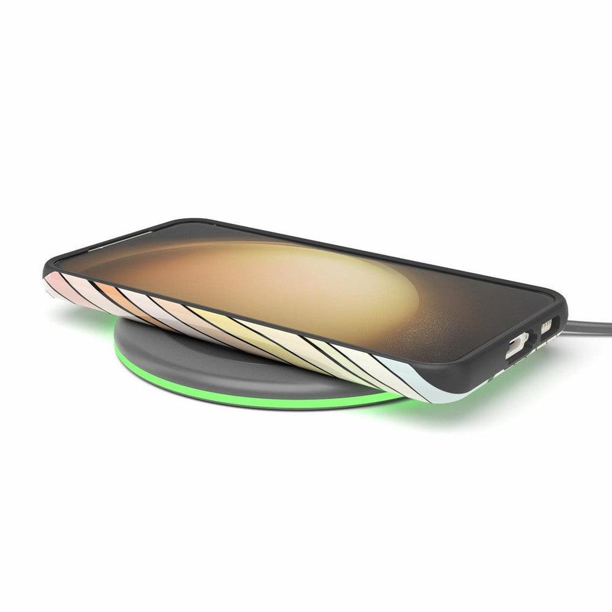 Ride The Wave | Pastel Rainbow Lined Samsung Case Samsung Case Casetry