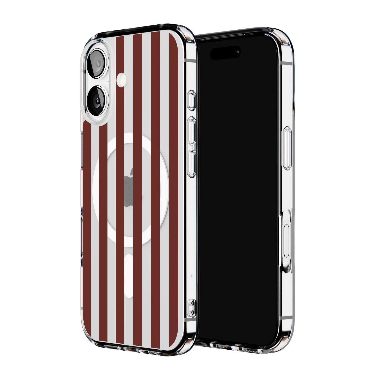 Sunday in Brooklyn | Burgundy Stripes Case