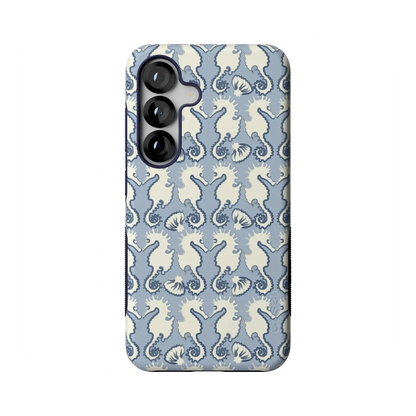 Seahorse Drift | Coastal Blues Case - Galaxy S25
