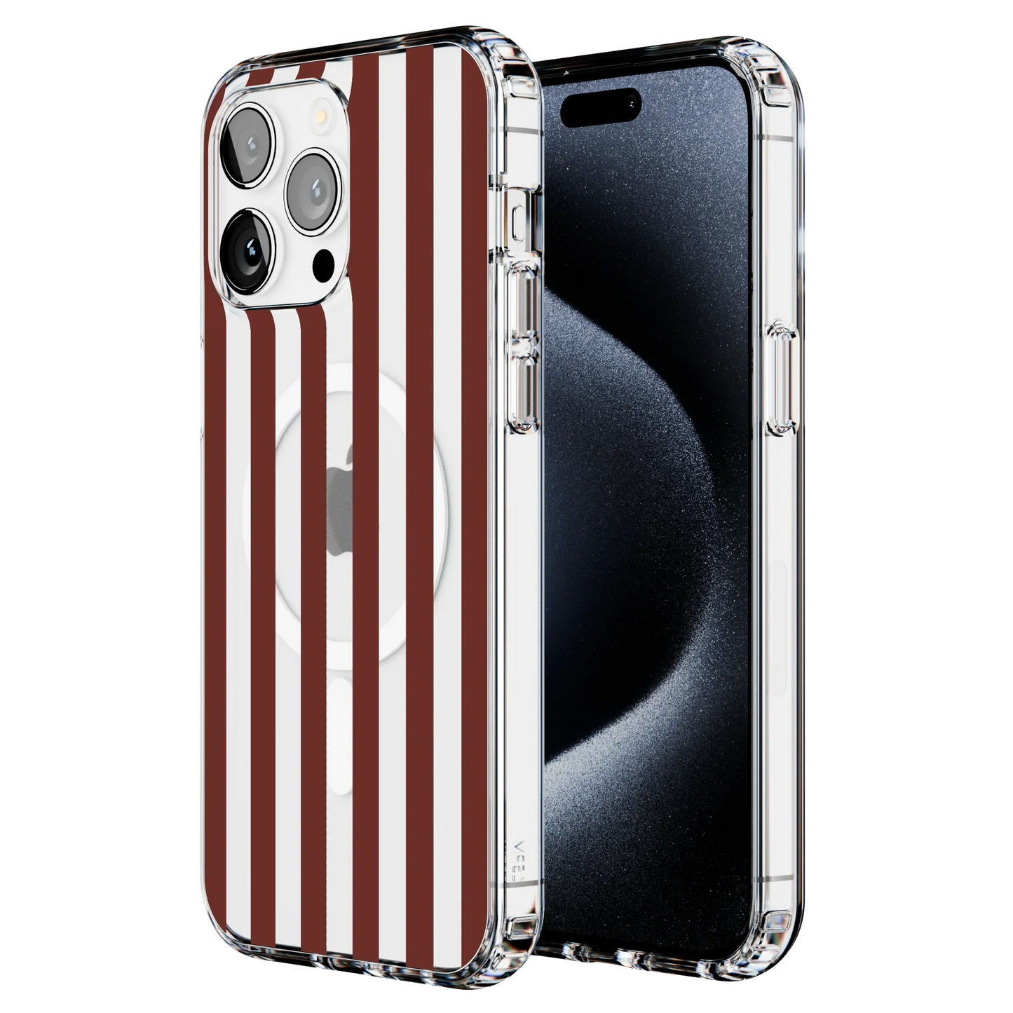 Sunday in Brooklyn | Burgundy Stripes Case