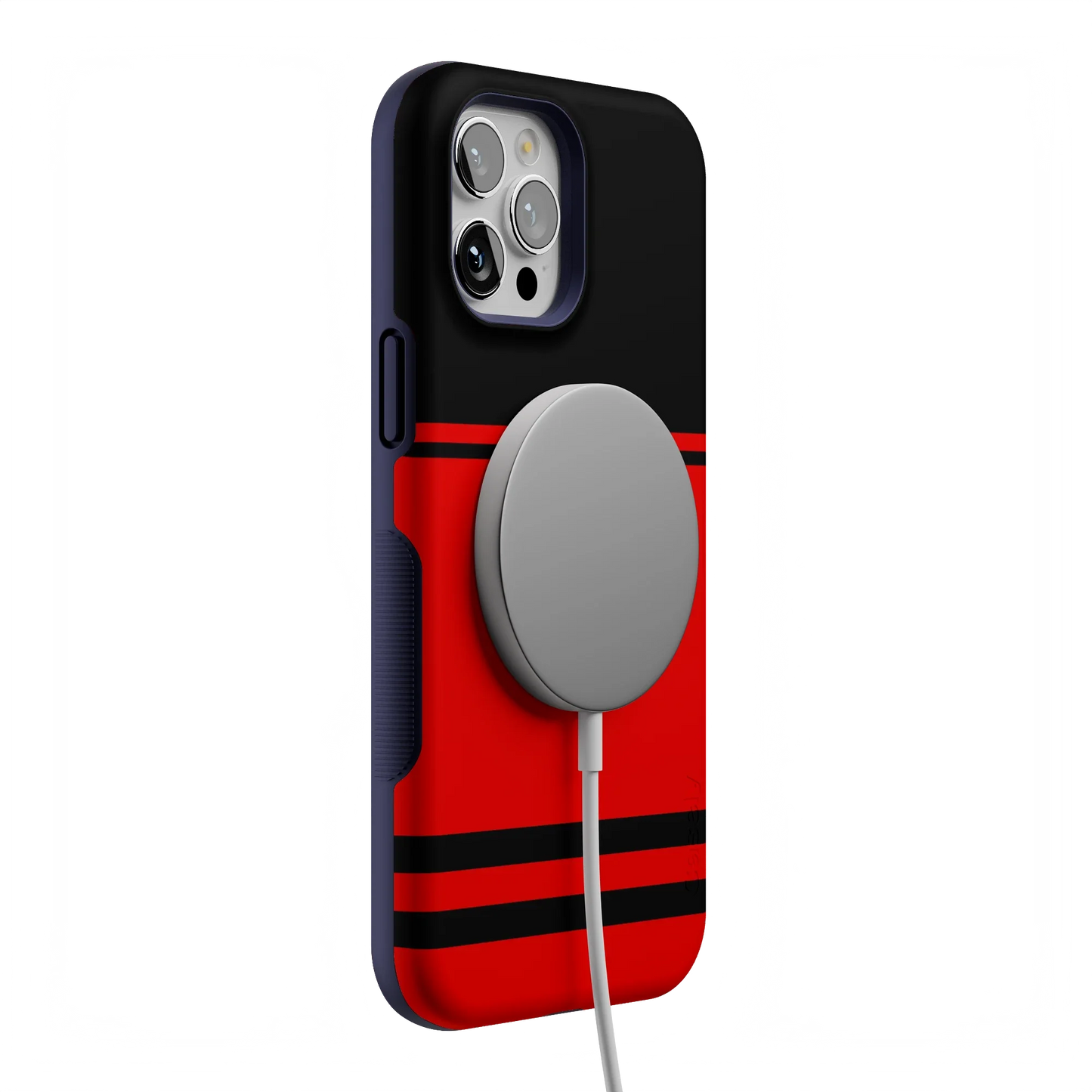 Storm Warning | Black & Red Stripes Case