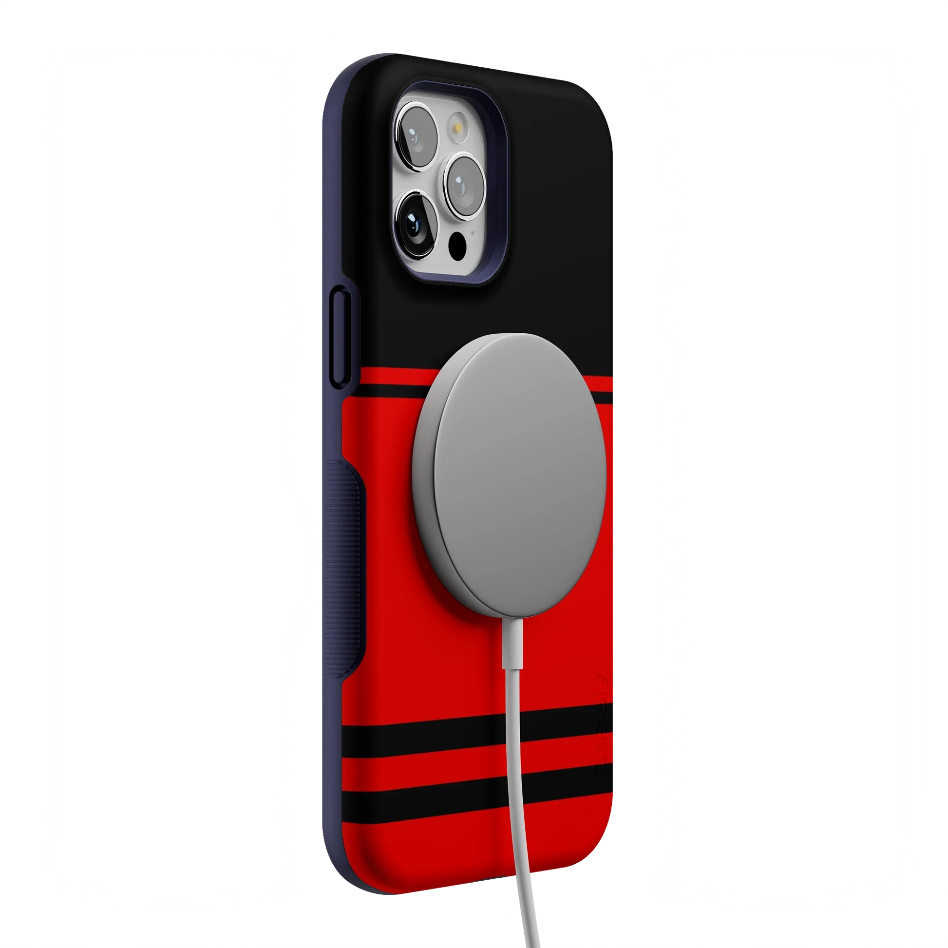 Storm Warning | Black & Red Stripes Case