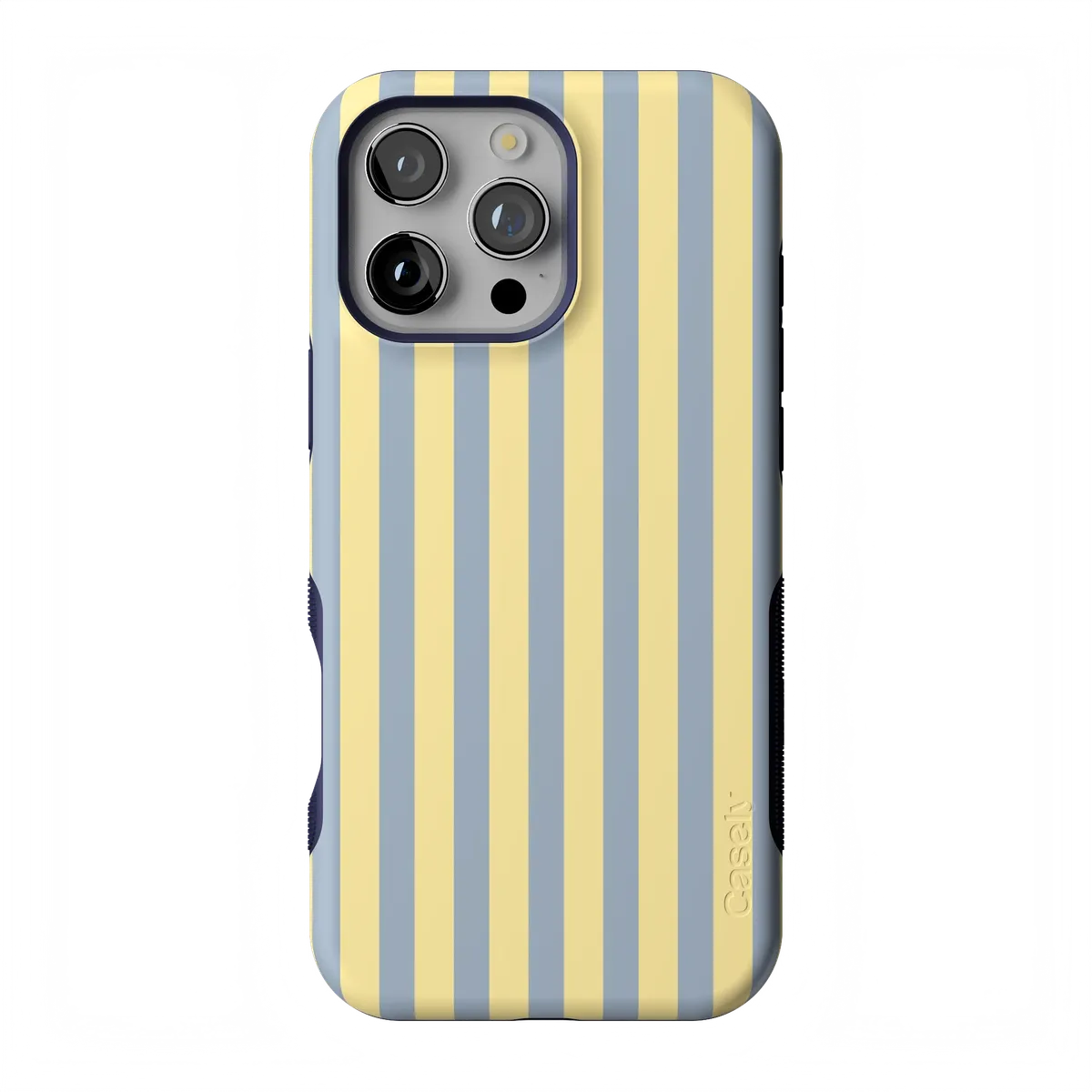 Coastline Stripes | Blue & Yellow Case - iPhone 16 Pro