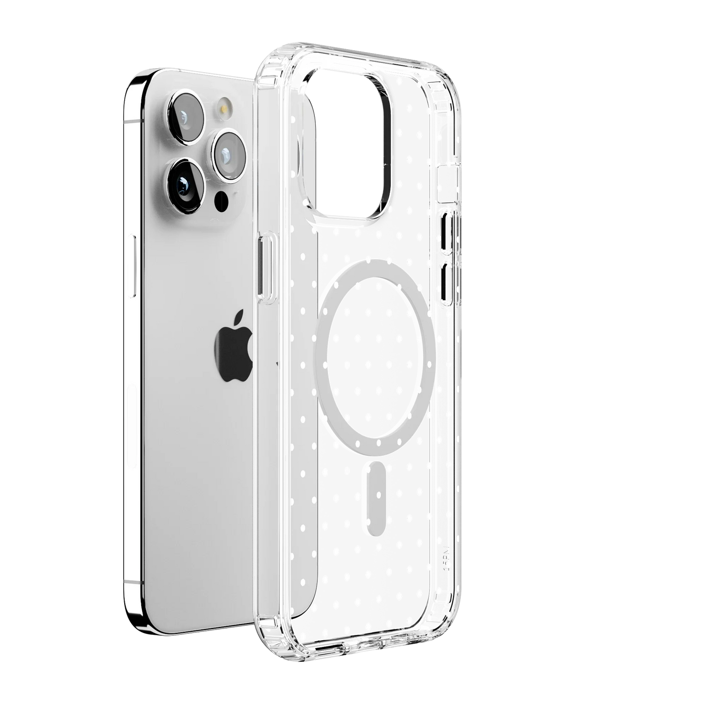 On the Dot | White Polka Dot Case