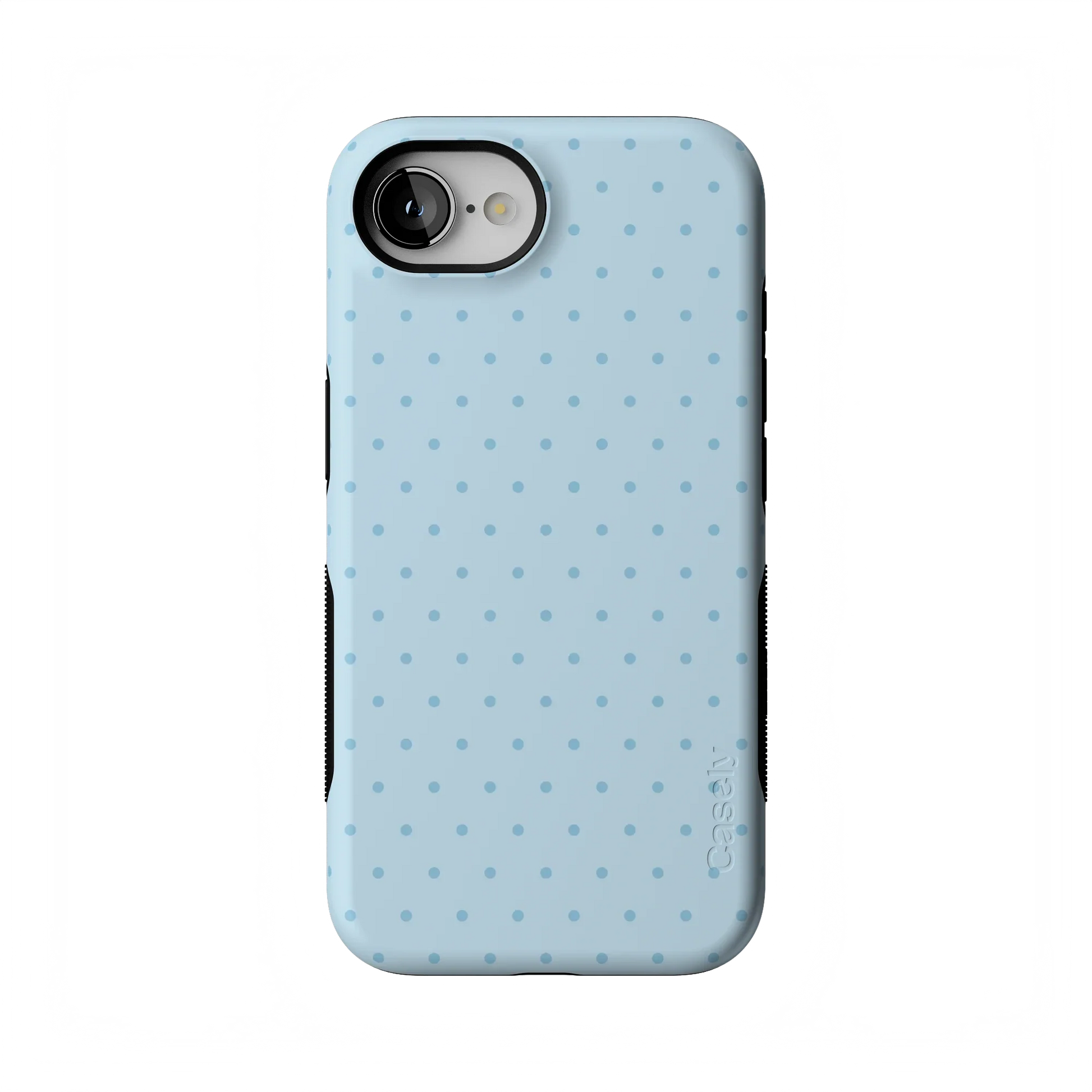 On the Dot | Blue Monochrome Polka Dot Case - iPhone 16E