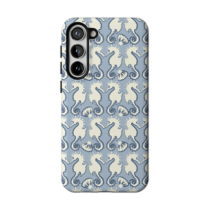 Seahorse Drift | Coastal Blues Case - Galaxy S23 Plus