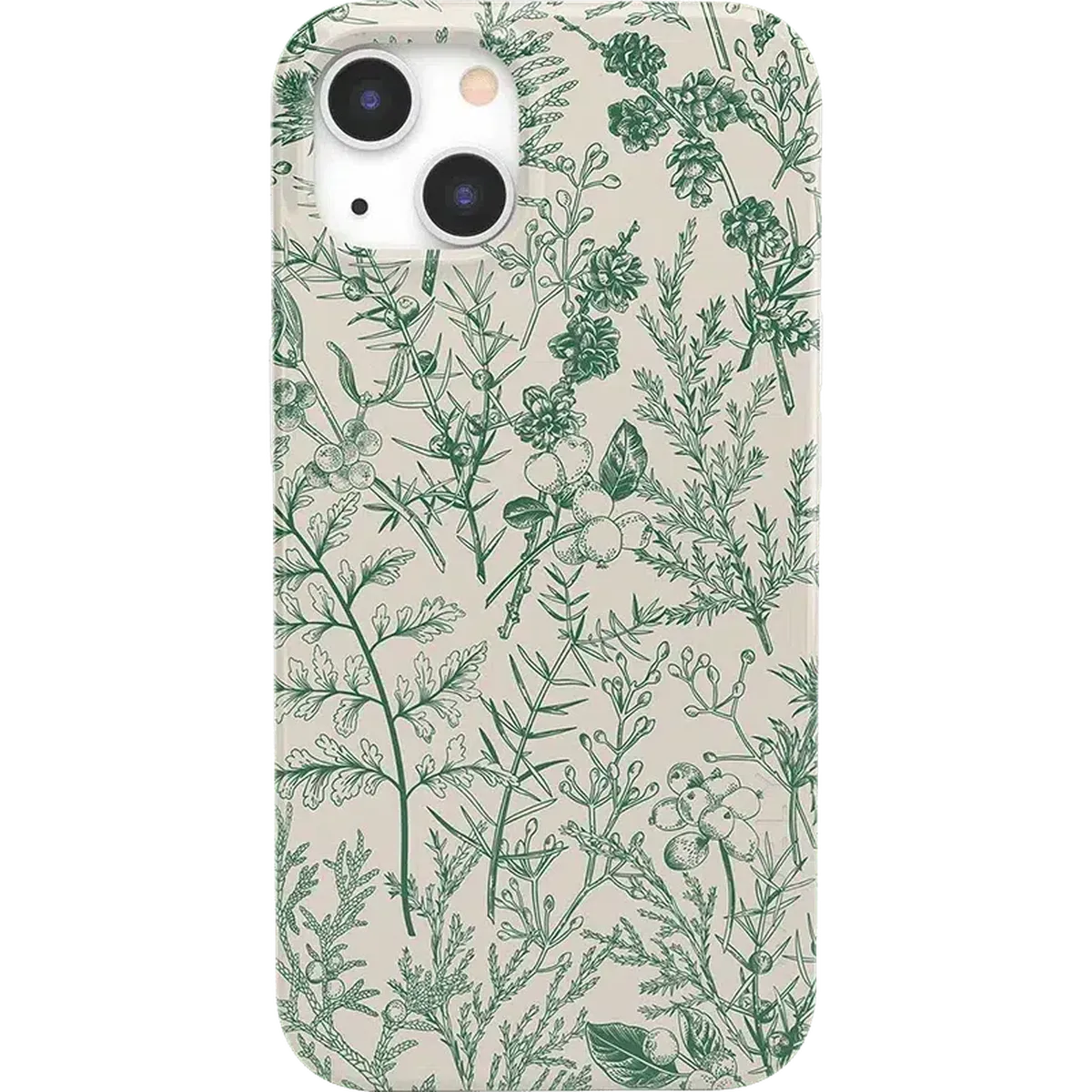 Sage Garden | Green Floral Case iPhone Case get.casely Classic + MagSafe® iPhone 13