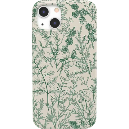 Sage Garden | Green Floral Case iPhone Case get.casely Classic + MagSafe® iPhone 13