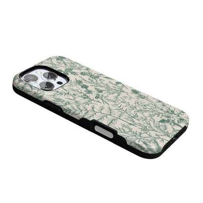 Sage Garden | Green Floral Case iPhone Case get.casely