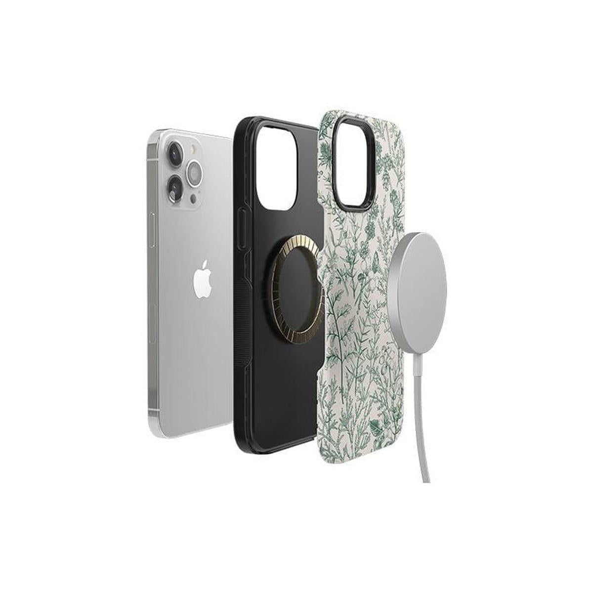 Sage Garden | Green Floral Case iPhone Case get.casely